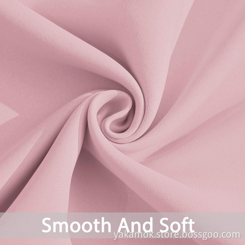 Pink Blackout Curtains 63 Inch Long